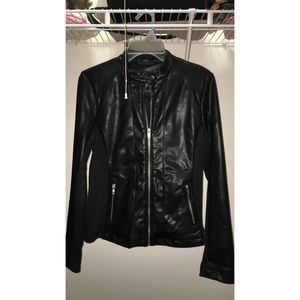 a.n.a Black faux-leather jacket